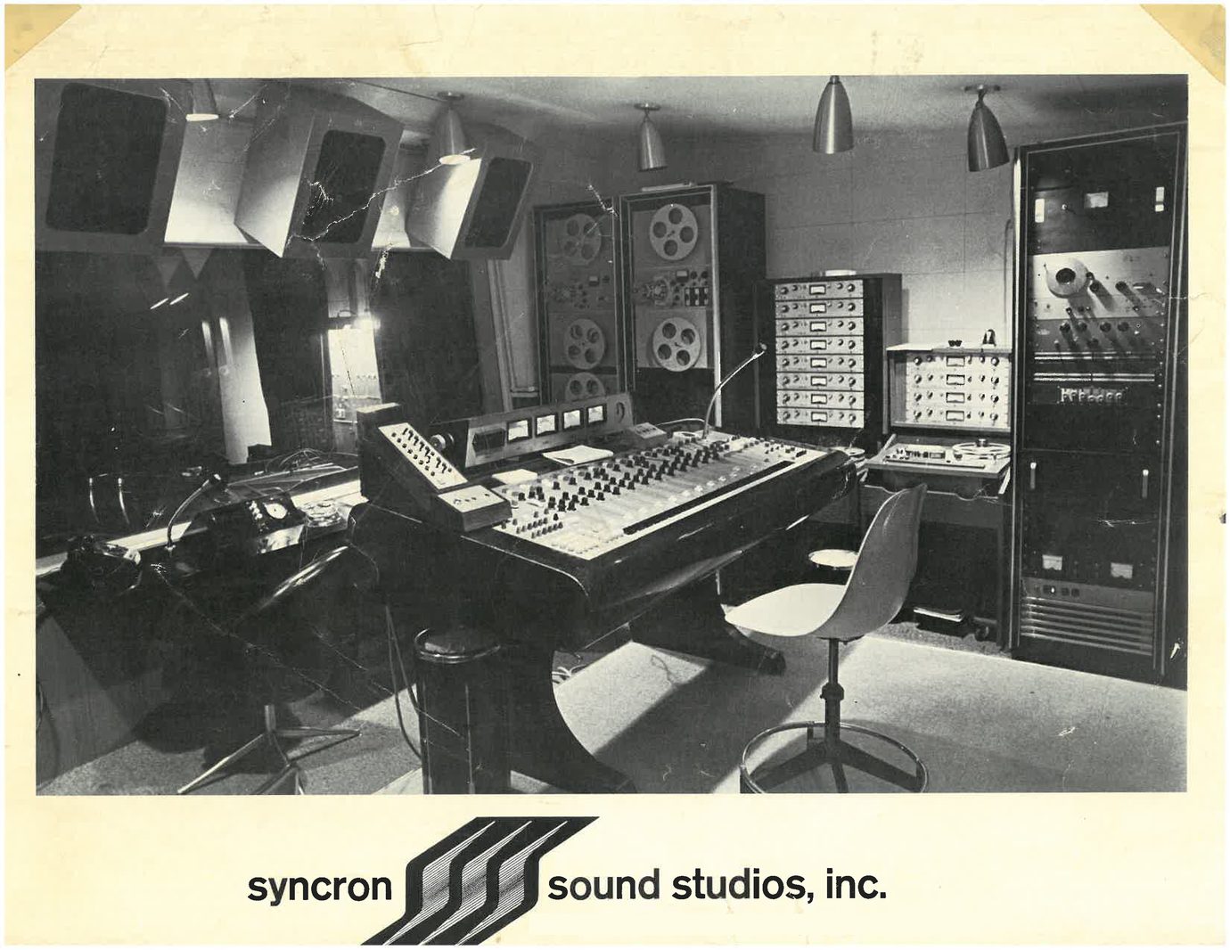 Syncron Sound Studios, Inc. control room