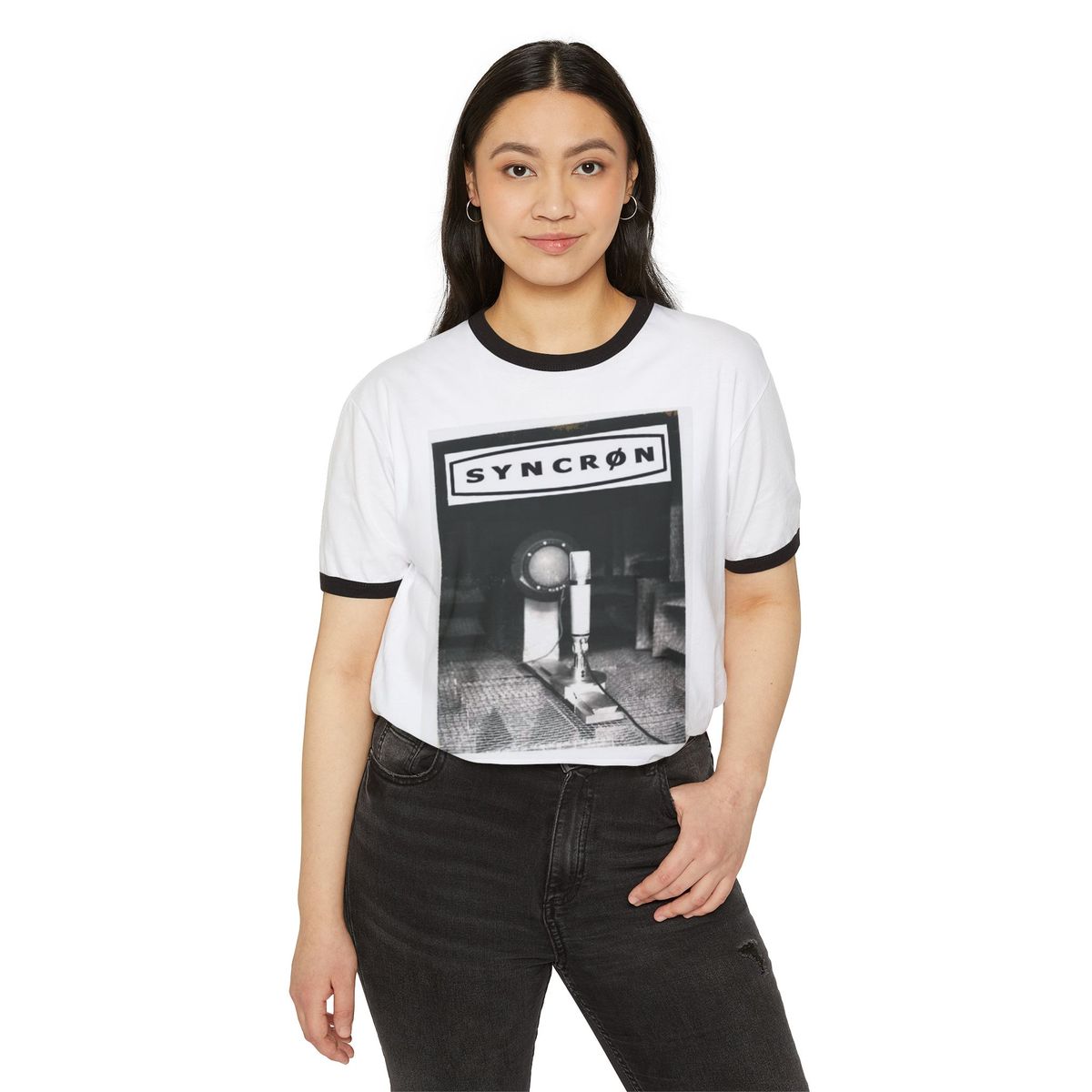 Syncron Vintage Microphone Ringer T-Shirt