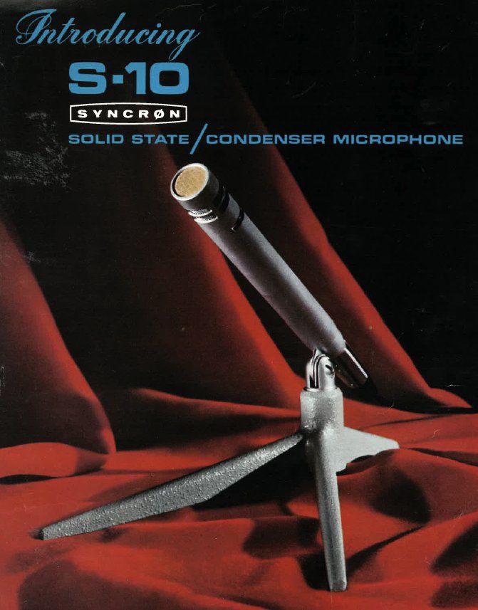 Vintage advert: Introducing the S-10 solid state condenser microphone